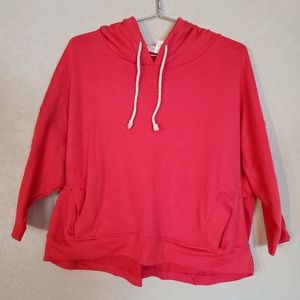 Love, fire Red Dolman Sleeve Pullover (S)